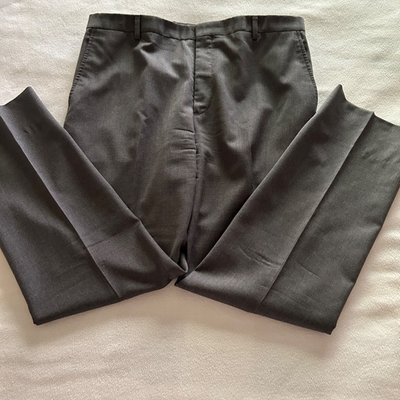 Kenneth Cole Awearness Grey Modern Fit Wool Blend Trousers, 35W x 30L - Picture 5 of 14